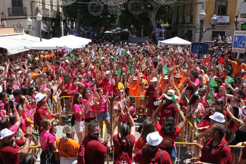 Summer local parties in Denia, in Spain